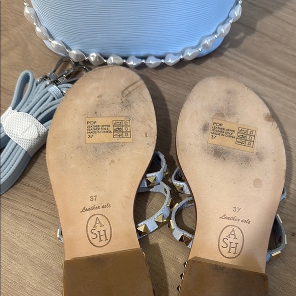 Ash Light Blue Sandals With Matching Bag - Picture 4 of 5